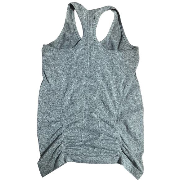 Athleta Gray Fastest Track Ruched Tank Top Size Small - Picture 3 of 4